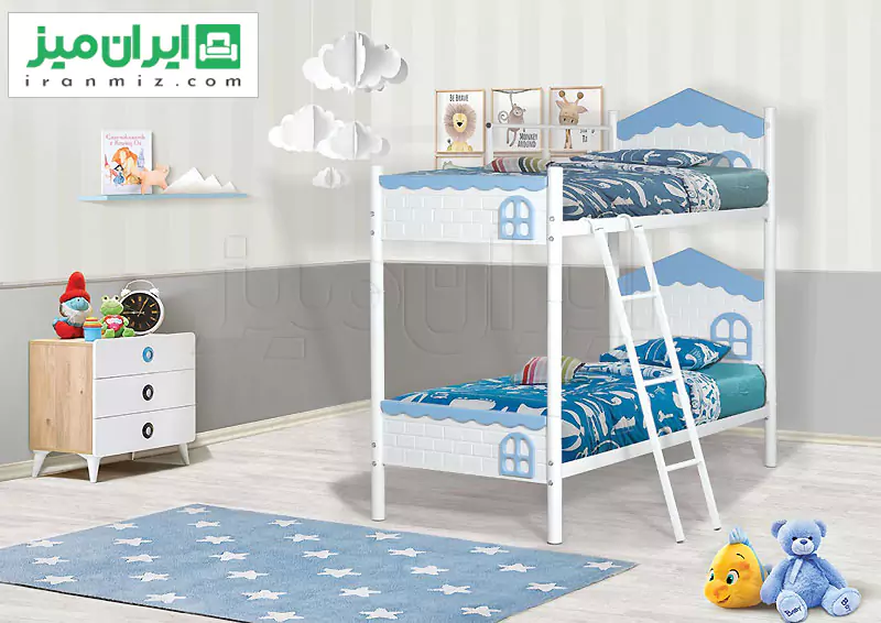تخت خواب دو طبقه کلبه
